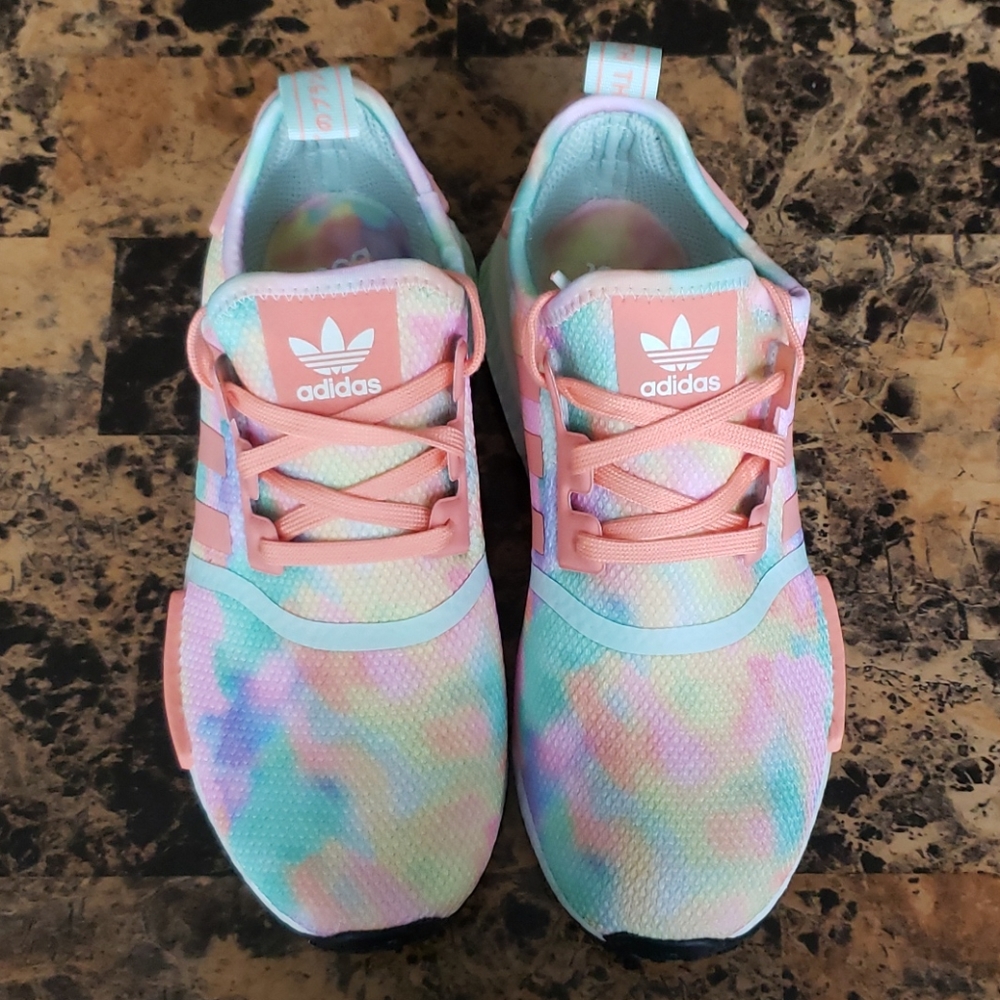 Adidas NMD R1 Tie Dye Athletic Sneakers - Size 8 - Picture 3 of 16